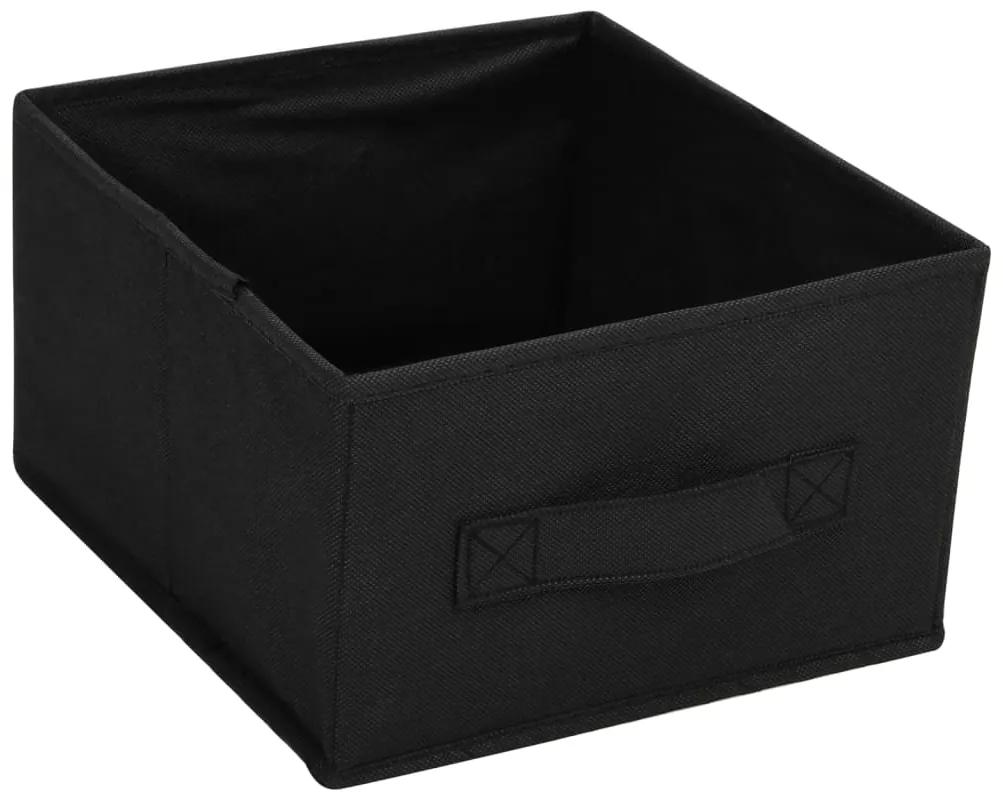 Dulap depozitare cu 6 sertare, negru, 55x29x55 cm, otel Negru