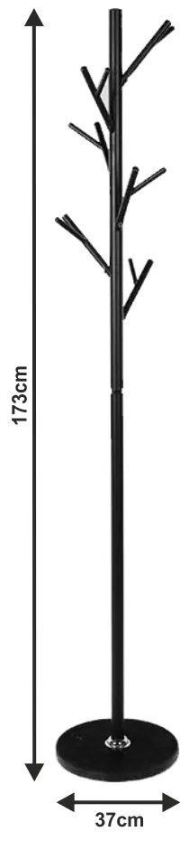Cuier EFRAN, negru