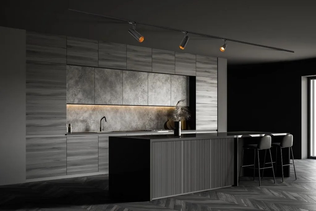 Spot LED directionabil pentru sina trifazata MAXLIGHT, SHINEMAKER negru
