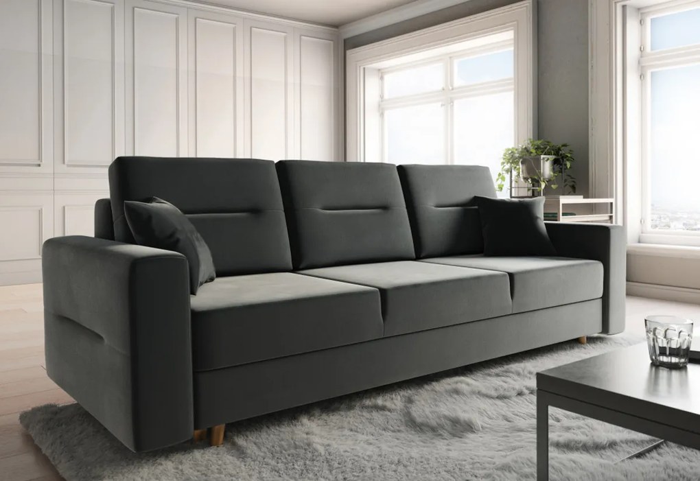 Supermobel Canapea extensibilă tapițată BERGEN, 230x87x87, itaka 16