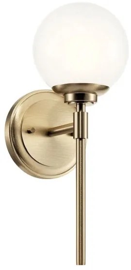 Aplică LED pentru baie Kichler KL-BENNO1-CPZ BENNO 1xG9/3W/230V IP44 alamă