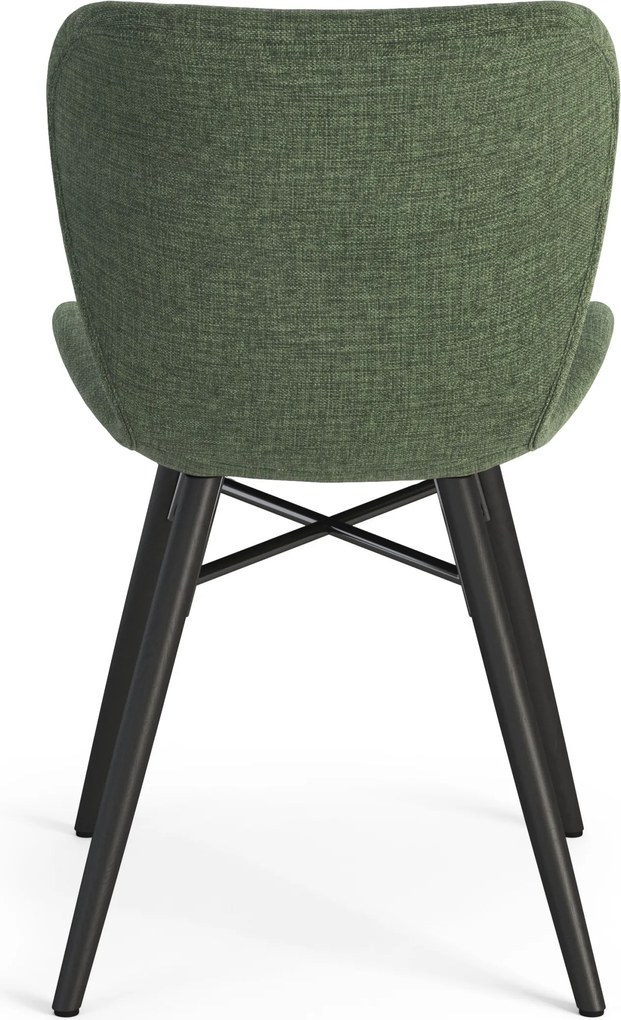MAZZONI EXPORT ALTEA Verde (țesătură Rio 140) / picioare negre – SCAUN MODERN PENTRU LIVING / SUFRAGERIE / BUCĂTĂRIE / BIROU