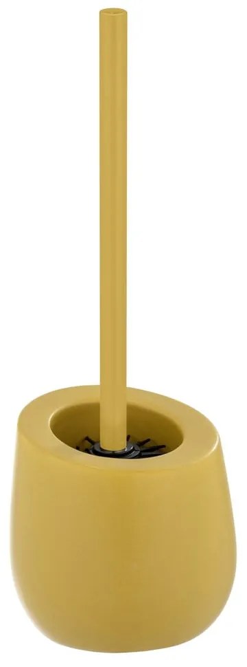 Perie de WC galbenă din ceramică Badi – Wenko