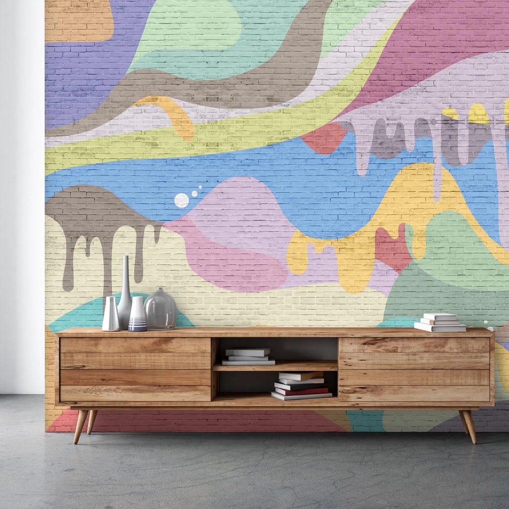Fototapet - Graffiti în perete (147x102 cm)