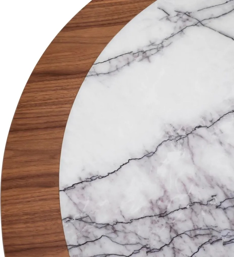 Masuta Design LUX, Marmura, Furnir Nuc, Presedio 100cm