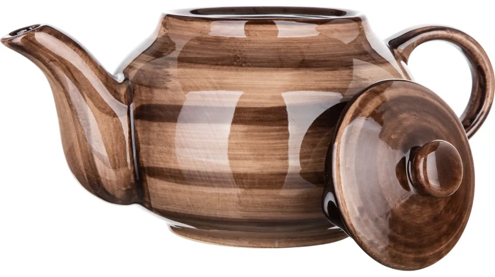Ceainic de ceramică Banquet PALAS, 0,9 l, maro
