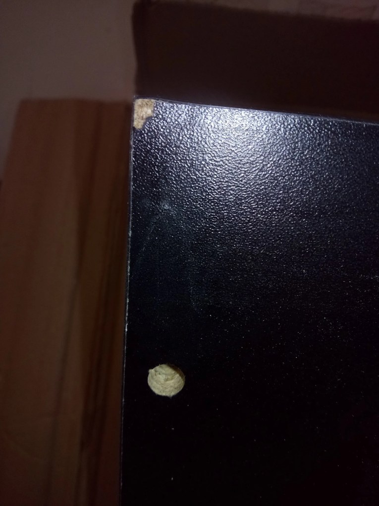 OFERTA Dulap TV suspendat MEORATI 150x40 cm, negru/dub artisan II. calitate