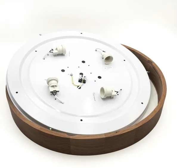 Brilagi - Plafonieră LED CARVALHO 4xE27/60W/230V, stejar cireș, Ø 57,5 cm