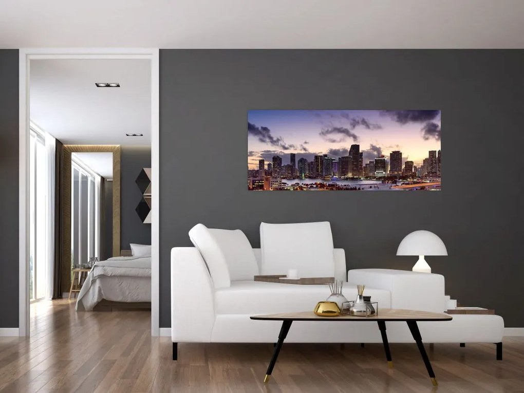 Tablou - zgârie norii unui oraș mare (120x50 cm)