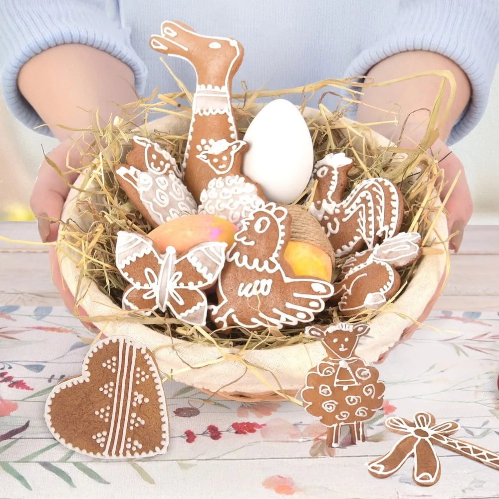 Forme de aluat 3 buc. cu model de Paști – Orion