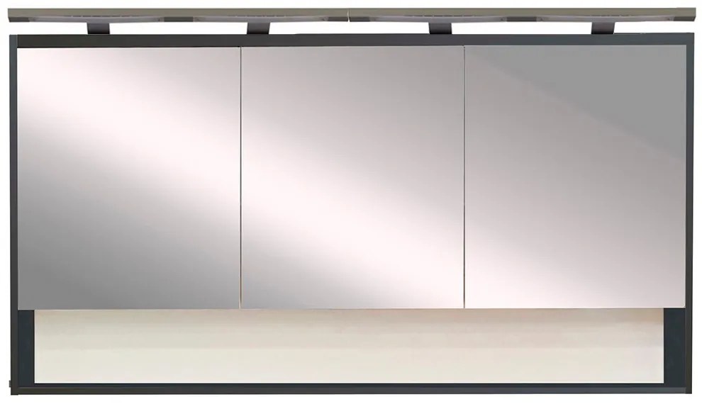 Dulap cu oglindă de perete Luna 120, antracit