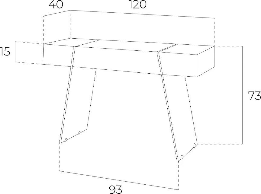 Consola eleganta design LUX Gorgeous, gri perla AC-HC-ST-001