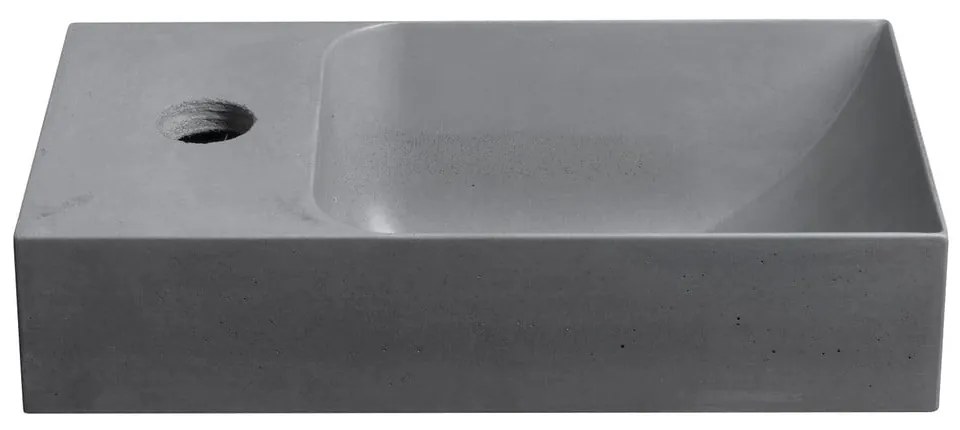 Chiuvetă mică pentru WC gri din beton 31x17 cm Piccolino – Sapho
