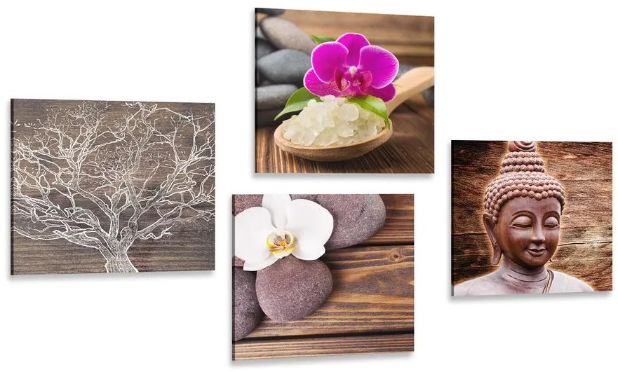Set tablouri Feng Shui în design natural
