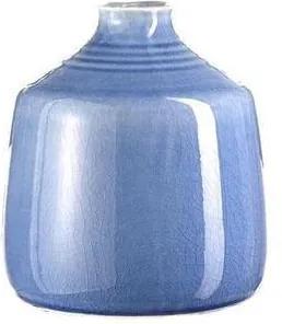 Vaza Ceramica Albastra Eg - Ceramica Albastru Diametru 13cm x Inaltime 15cm