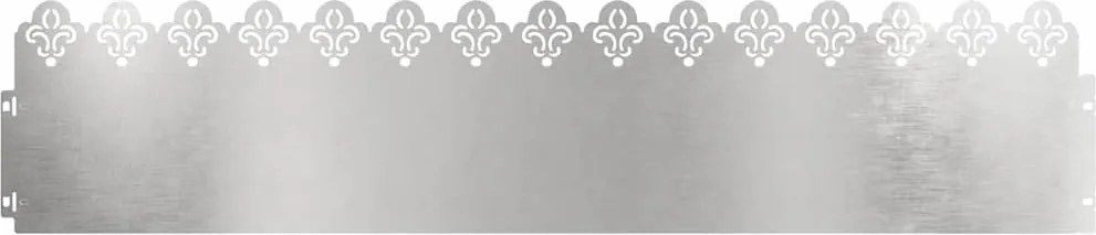 vidaXL Borduri pentru gazon 20 pcs Argintiu 103 x 0,05 x 22 cm