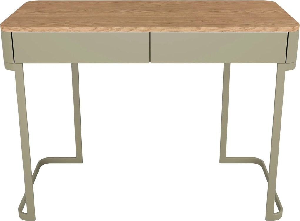 Masă de machiaj cu sertare Elivo 110 cm pe cadru - eucalipt / stejar baltic dune
