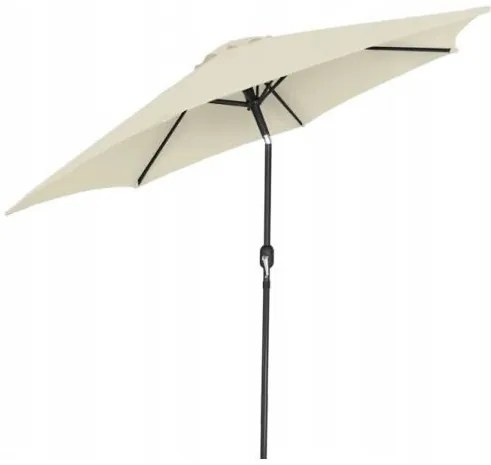 Umbrela gradina/terasa, cu inclinatie, crem, 300 cm