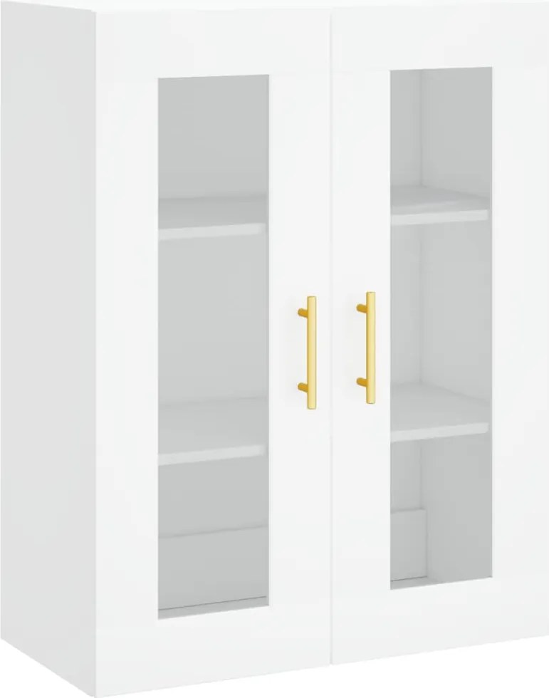 vidaXL Dulap cu montaj pe perete, alb, 69,5x34x90 cm