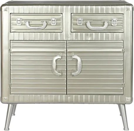 Bufet vintage din metal, "Silver"
