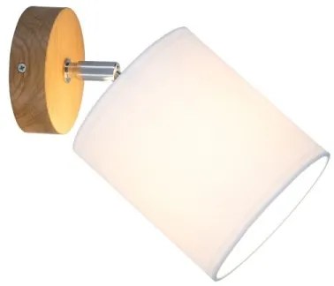 Spot-Light 56744174 - Aplică de perete cu spot APRILLIA 1xE27/25W/230V, stejar alb