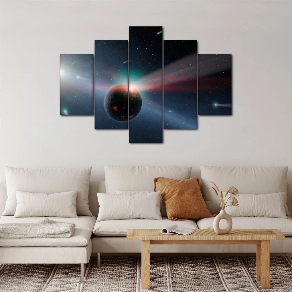 Tablou cu planetă mică (150x105 cm)