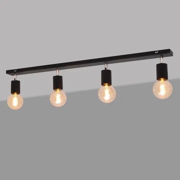 Spot TUNE 4xE27/20W/230V negru