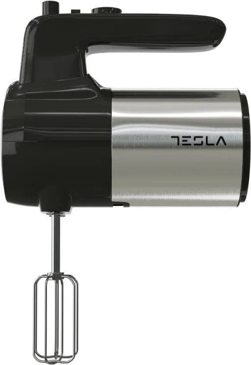 La mâna a doua: Mixer de mana Tesla MX301BX, 300W, 5 viteze, Turbo, Inox/Negru