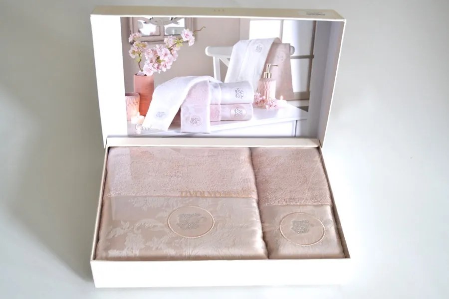 Set prosop și prosop de corp GRANT, 2 buc Roz / Pink Set (prosop 50x100cm, prosop de corp 75x150cm)