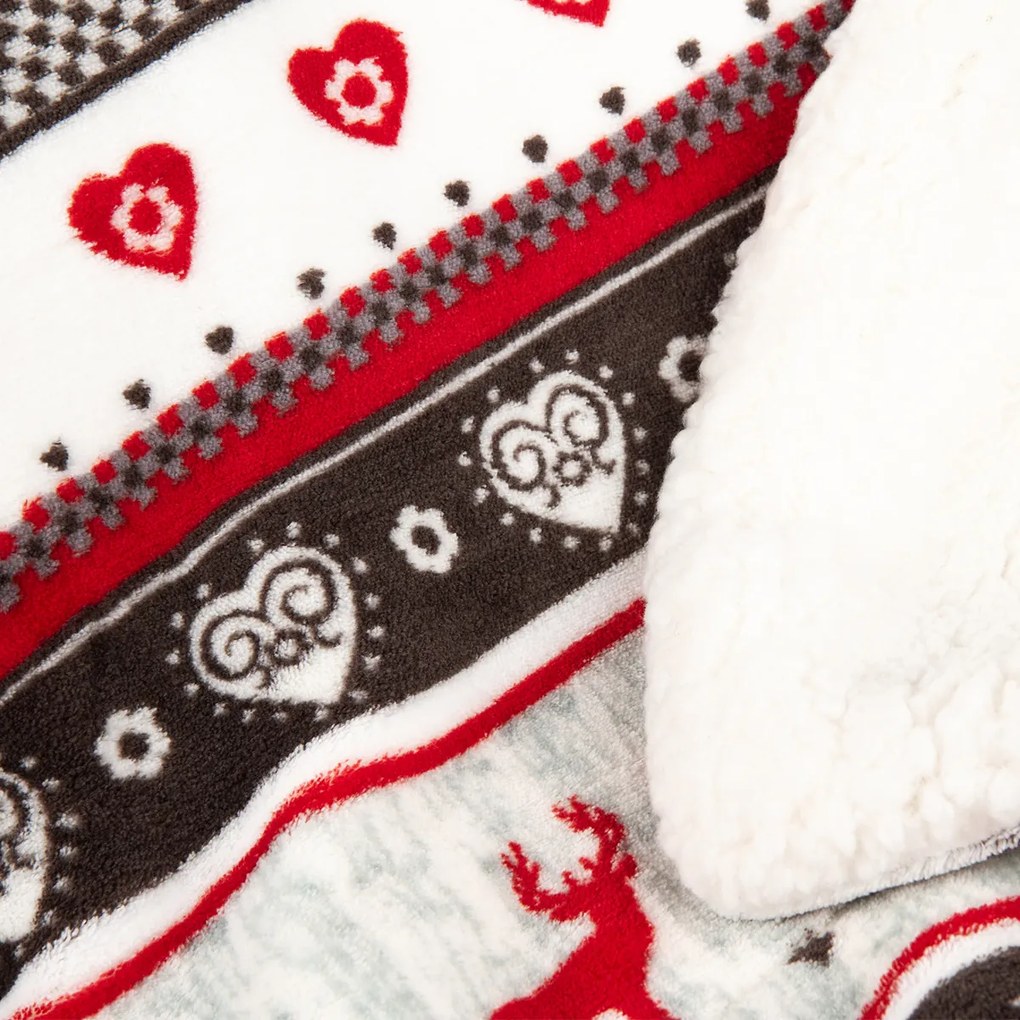 Pătură imitație de blăniță 4Home Winter design, 150 x 200 cm