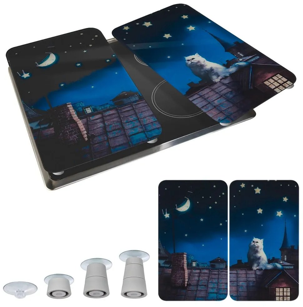 Protecții de aragaz 2 buc. din sticlă temperată 30x52 cm – Maximex