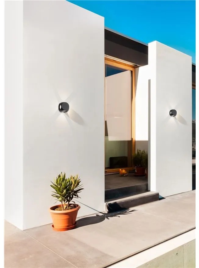 Aplica LED ambientala de exterior IP54 ZARI 4 neagra NVL-9226214