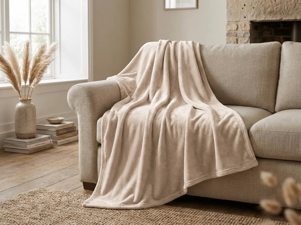 Patura de microplus SOFT, bej Dimensiune: 200 x 220 cm