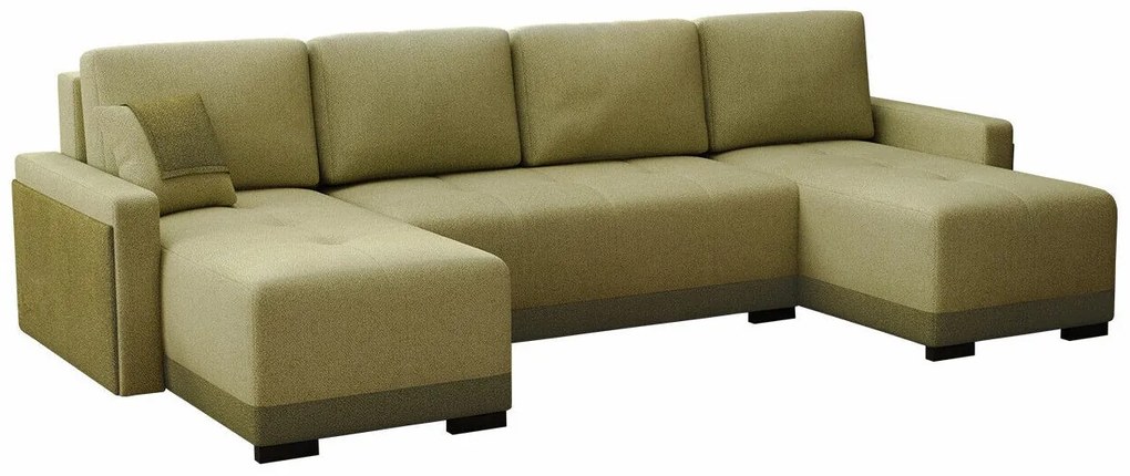Colțar Columbus 171 Cutie de pat, 311x155x90cm, 151 kg, Picioare: Lemn