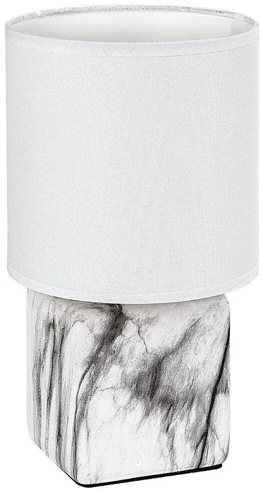 Lampa de masa decorativa marmura/alb Nalisa