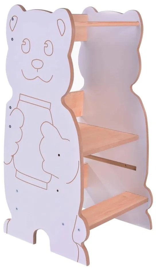 Turn educativ BEAR alb/arțar