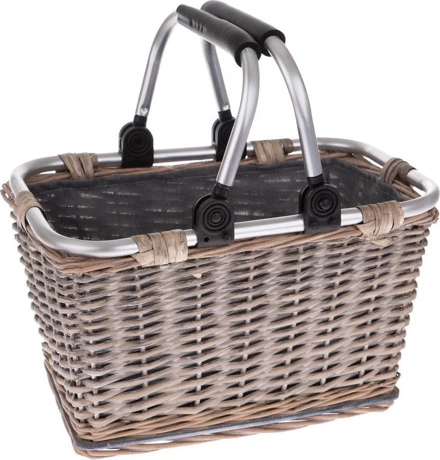 Coș picnic din răchită cu mânere metalice Dakls Sono