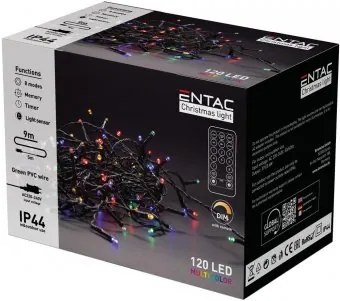 Instalatie exterior 120 LED Colorat 9m cu telecomandÄƒ IP44 Entac