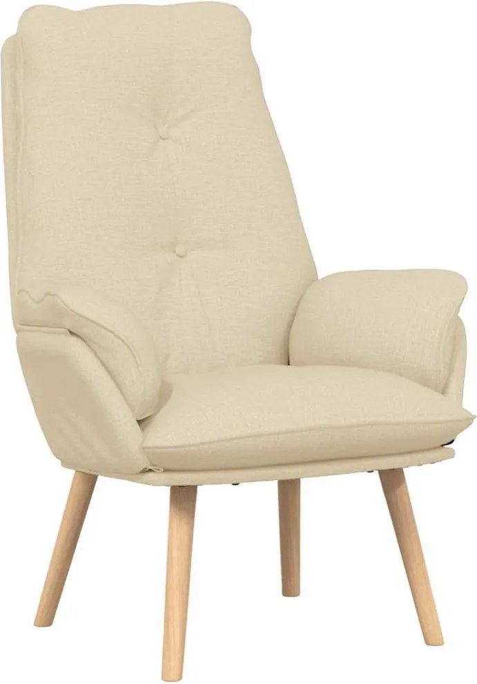 vidaXL fotoliu Crem 69 x 74 x 93 cm Țesătură și placaj