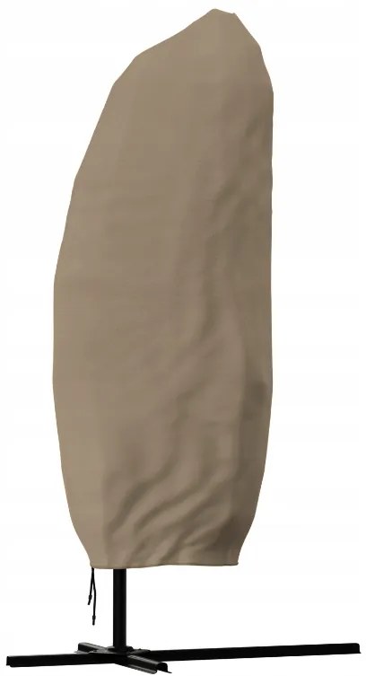 Umbrela de gradina pliabila LEVI 300 cm, bej-maro + ambalare gratuită