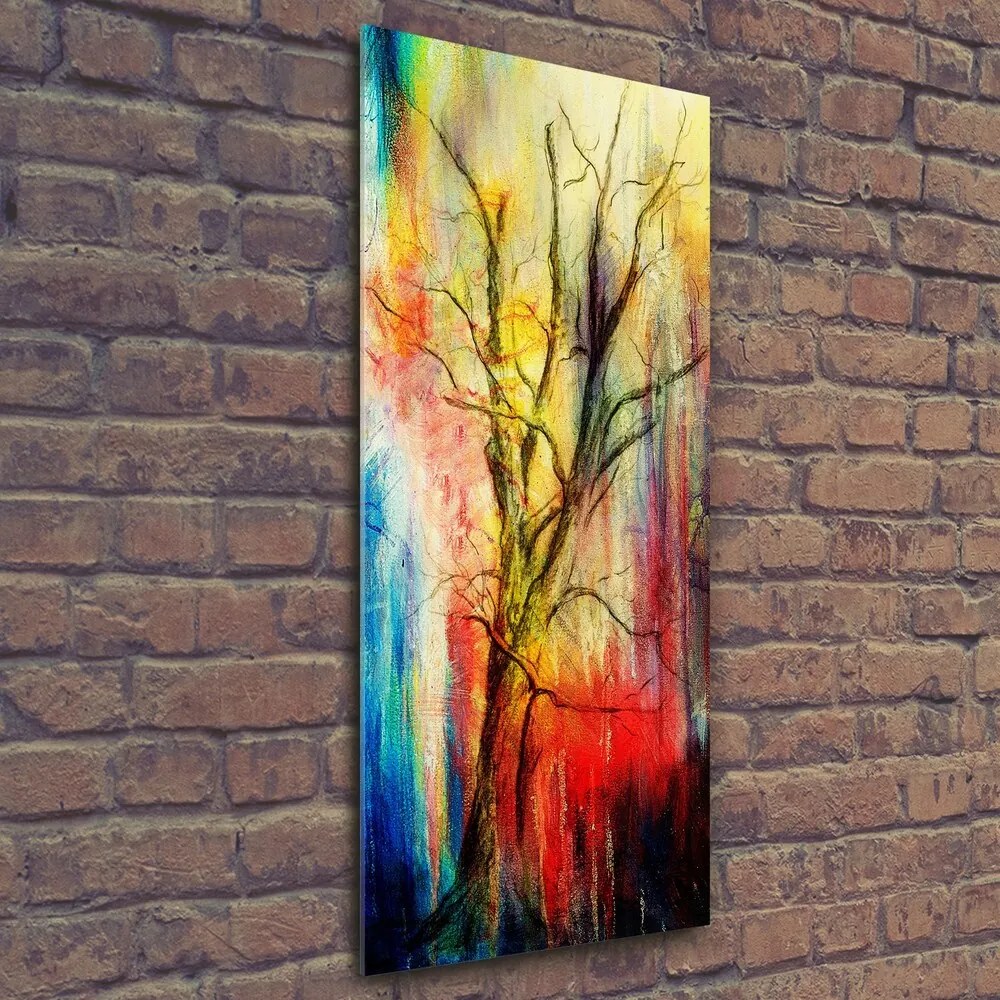 Tablou Printat Pe Sticlă Copac abstract