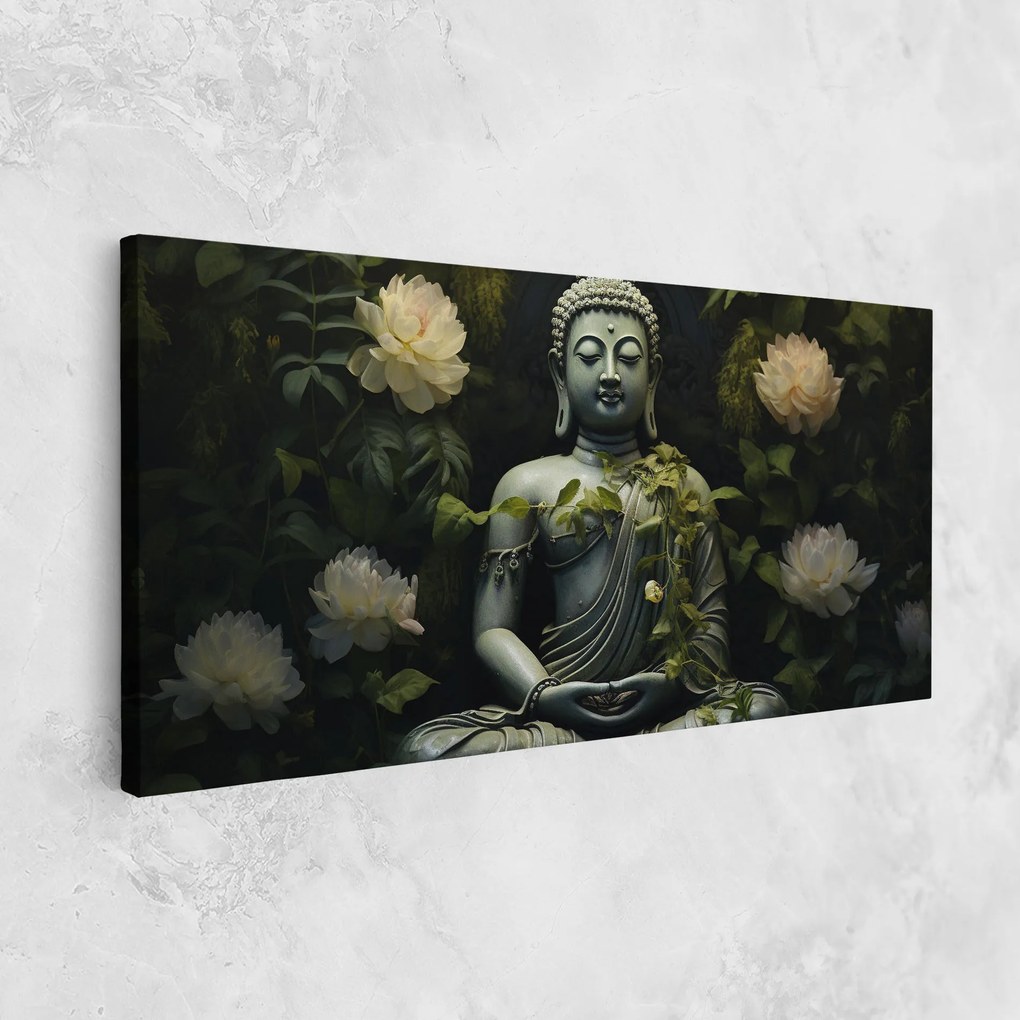 Tablou Canvas, 50x100cm, Dormitor si Living, Moderne, Buddha, Proud Buddha Statue