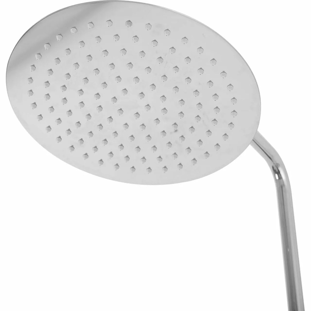 Baterie de dus cu termostat Lungo argintie