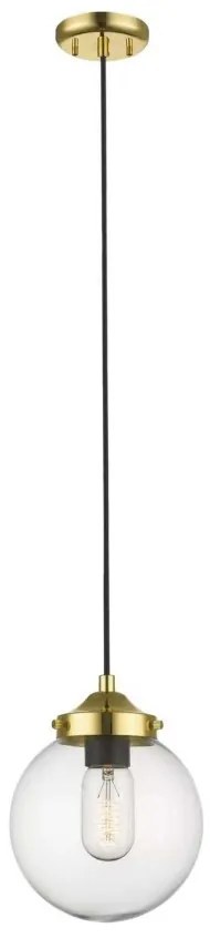Lustra, Pendul modern modern RIANO auriu/ transparent P0454-01D-F7AC ZL