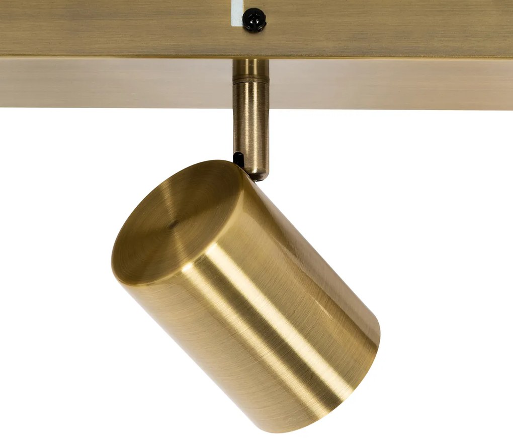 Plafonieră modernă din bronz cu 3 lumini reglabile dreptunghiulară - Jeana