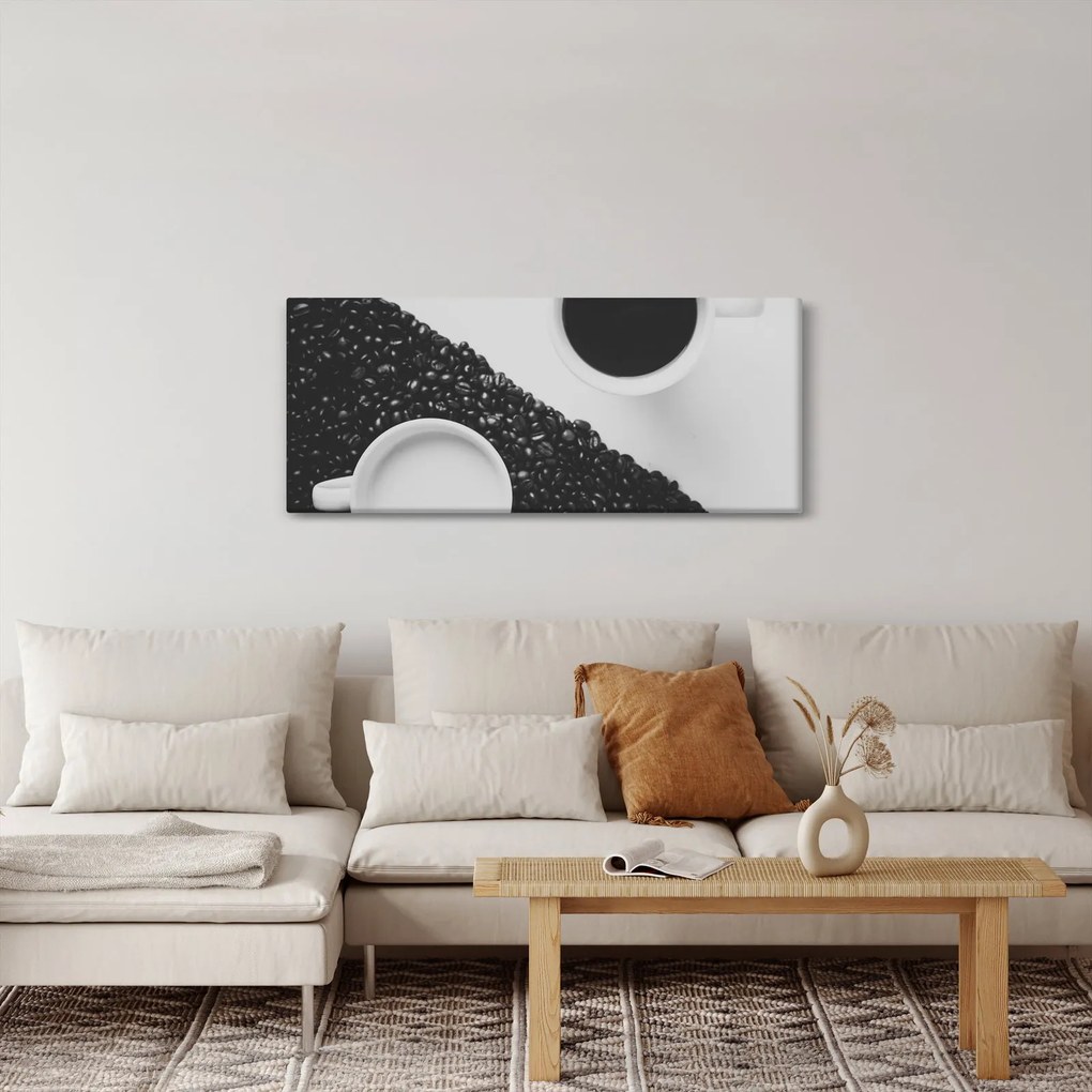 Tablou cu cafea (120x50 cm)