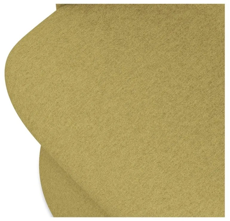 Scaun de sufragerie galben tapițat Kalo – Makamii