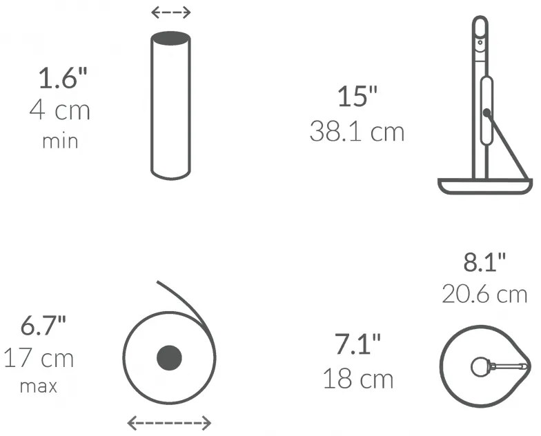 Suport pentru hârtie de bucătărie cu pulverizator de suprafață integrat SimpleHuman KT1196, 177 ml, 20.3x17.8x38.1 cm, Matte Inox