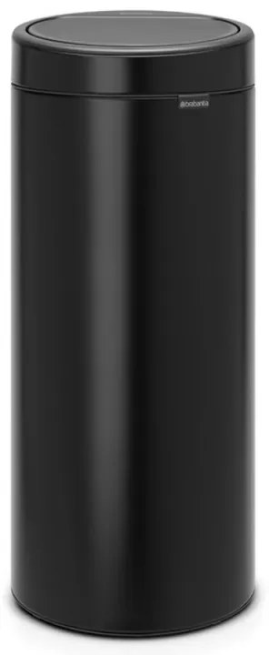 Cos de gunoi Brabantia Touch Bin New 650008, 30 L, Inchidere silentioasa si lina, Negru mat