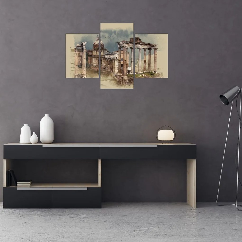 Tablou - Forumul Roman, Roma, Italia (90x60 cm)